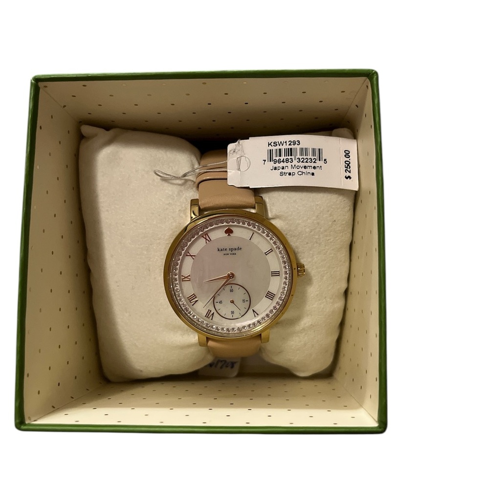 Kate Spade Monterey Vachetta Leather Strap Watch - Picture 2 of 6